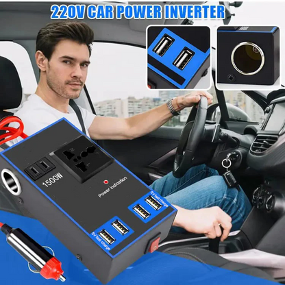 Inversor de Corriente para Coche 220V, Conversor de 12V24V a 220V