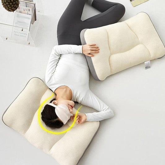 Almohada de Dormir con Soporte para el Cuello de Punto de Algodón