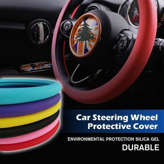 🌈Multicolor opcional🌈Funda protectora para el volante del coche