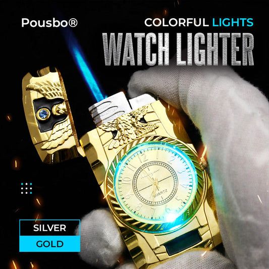 Pousbo® Encendedor de Reloj con Luces Multicolores