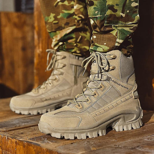 Botas de combate de trabajo antiperforación impermeables al aire libre para hombre Botas del ejército (Envío gratuito)