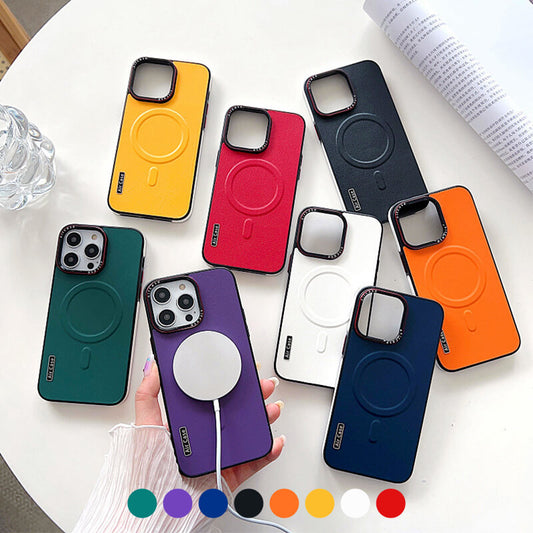 Leather Magnetic Phone Case for iPhone Series